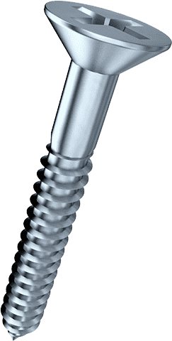 Heou Jia Fastener Carbon Steel Flat Head Wood Screw