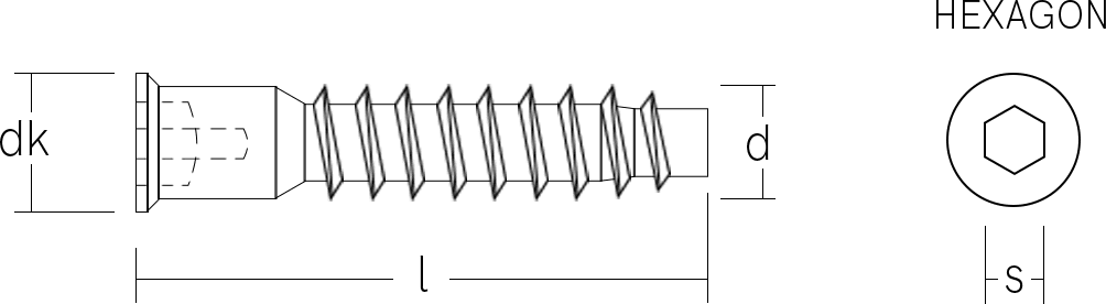 Confirmat Screw Technical Specifications