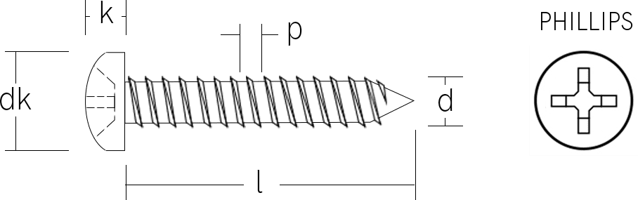 Heou Jia Fastener Pan Head Screw Profile